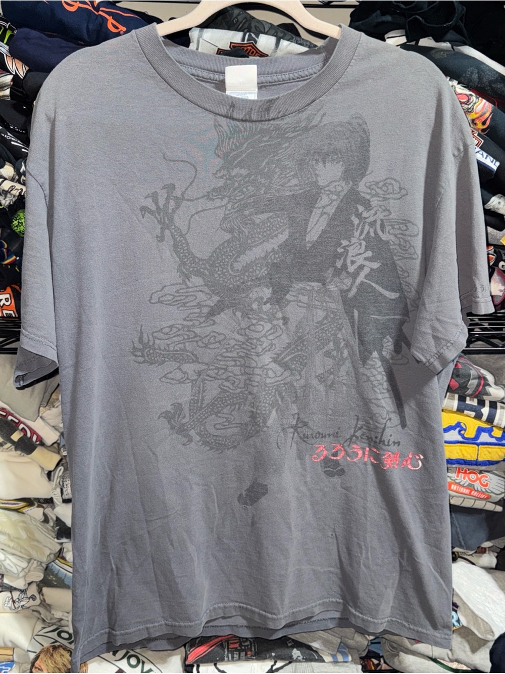 Vintage Rurouni Kenshin Anime Tee Y2K Early-2000s T-shirt (L)